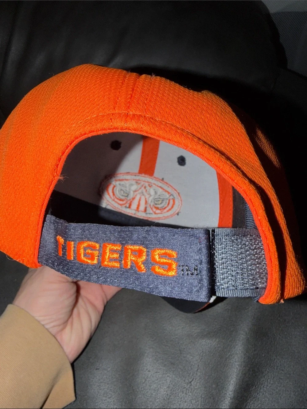 Youth Clemson tigers Kids Navy and Orange Baseball Cap with Tiger Logo